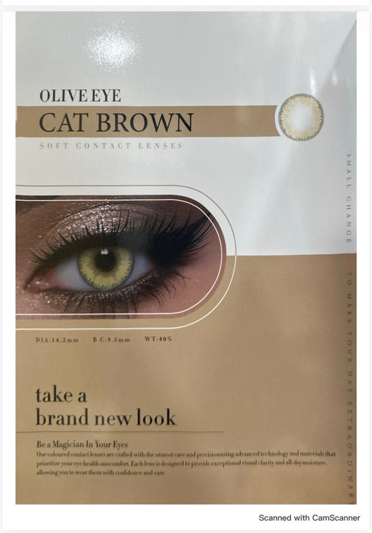 Olive Eye Lens - Hazel Gray