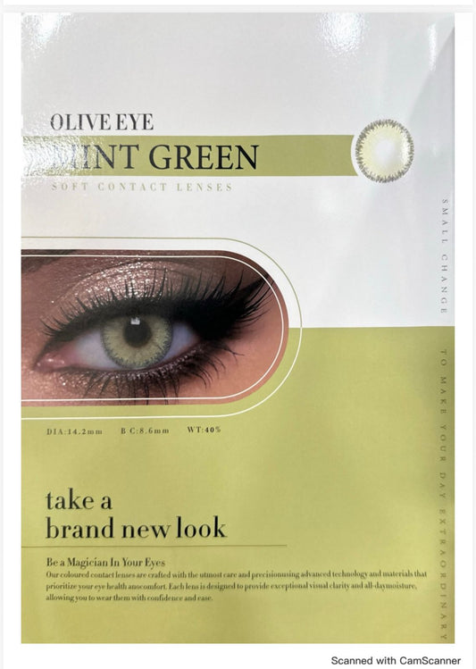 Olive Eye Lens - Mint Green